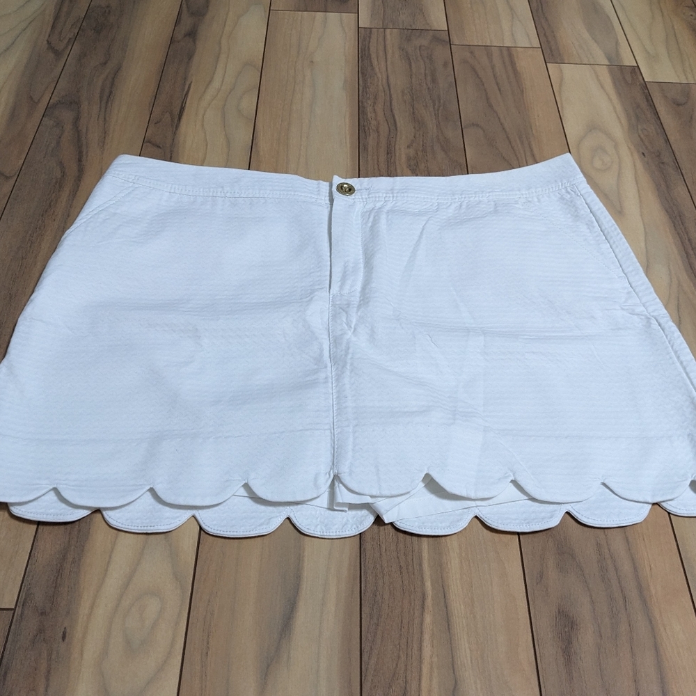 EUC! Lilly Pulitzer Colette Skort Resort White Size 16 - Picture 2 of 13